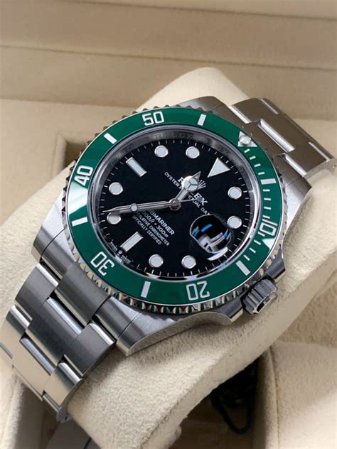 rolex submariner green bezel black dial|Rolex Submariner 126610 lv.